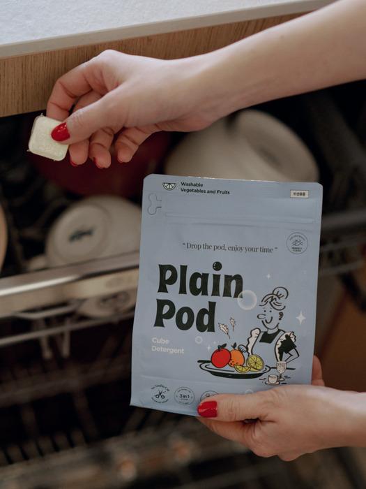 

PlainPod Cube Detergent, Vegetable and Fruit Detergent & Dishwasher Detergent (40p) dishwasher detergent