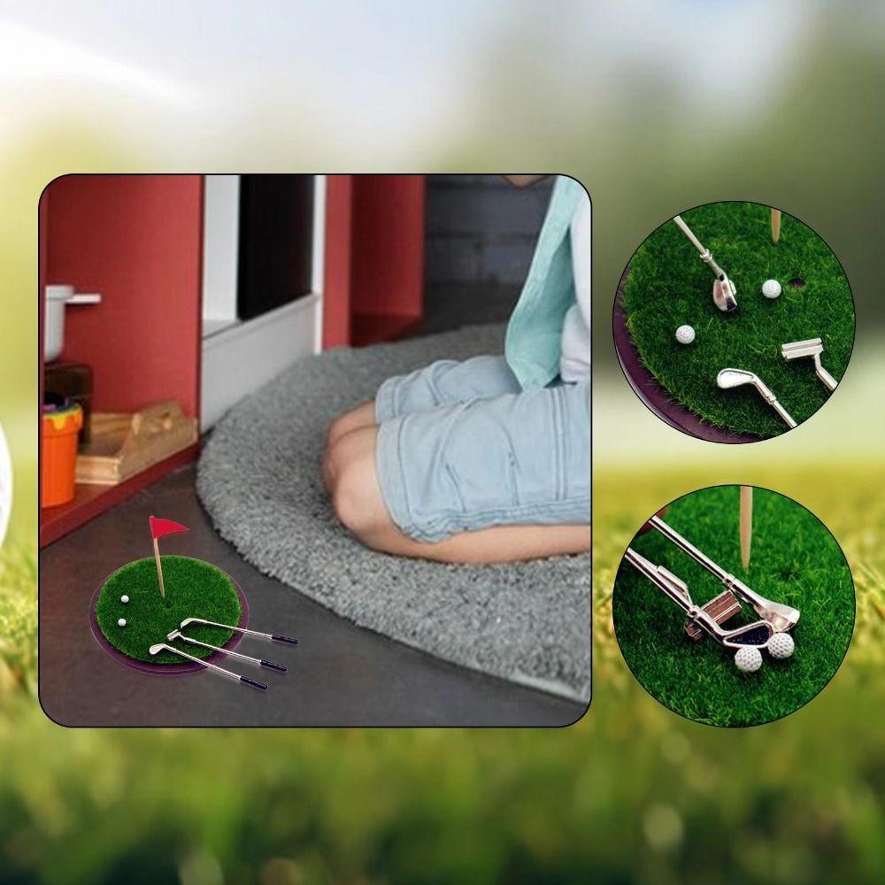 1/6 and 1/12 Scale Miniature Golf Club Grassland Model Simulated Golf Club Set  Kids Toy