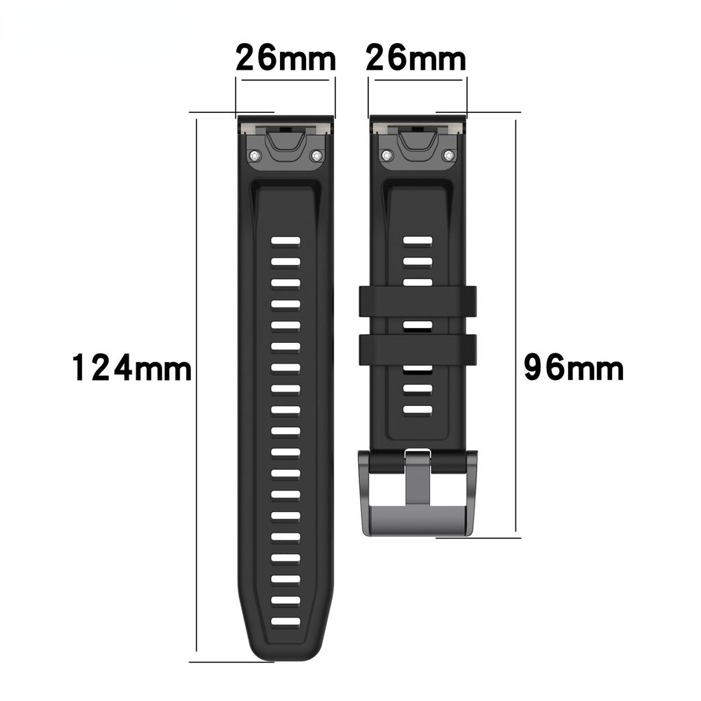 26MM 22MM 20MM Silicone Watch Band Straps For Garmin Fenix 6X 6 6S Pro 7X 7 Easyfit Wristband Fenix 5 5X 5S Plus Smartwatch Bracelet