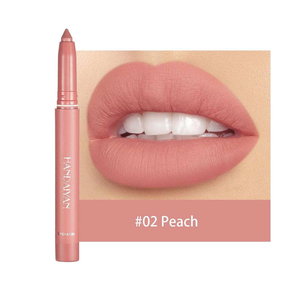12 Colors Matte Waterproof Velvet Nude Lipstick Pencil Sexy Red Brown Pigments Makeup Long Lasting Profissional Lip Liner