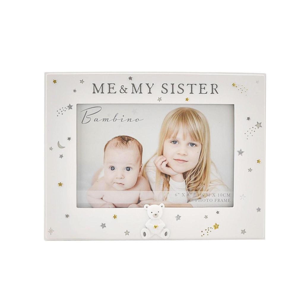 Bambino Resin Me & My Sister Photo Frame 6 x 4