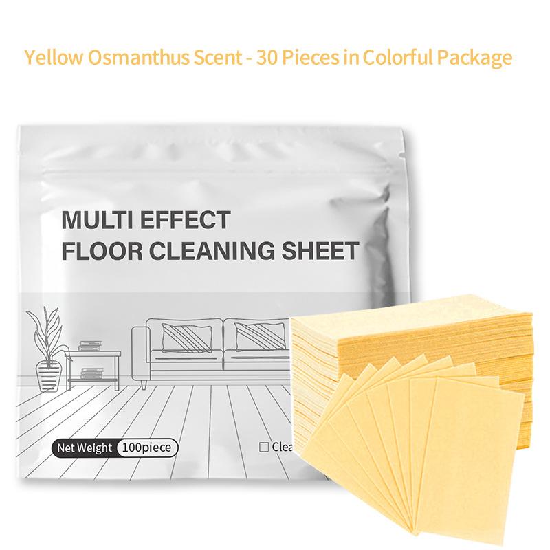 100pcs Floor Tablets Cleaner for Mopping,Multi-effect Floor Cleaning Fresh-Smell Paper,Water-Soluble Floor Cleaning Sheets