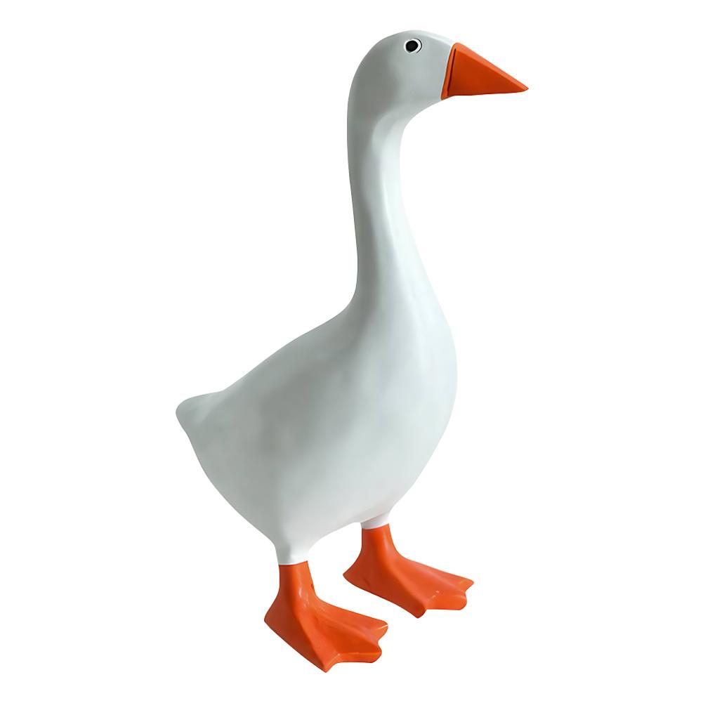 Cute Duck Statue Key Hanger Kawaii Magnetic Silly Goose Figurine Cute Goose Resin Statue Housewarming Gifts for Women Men