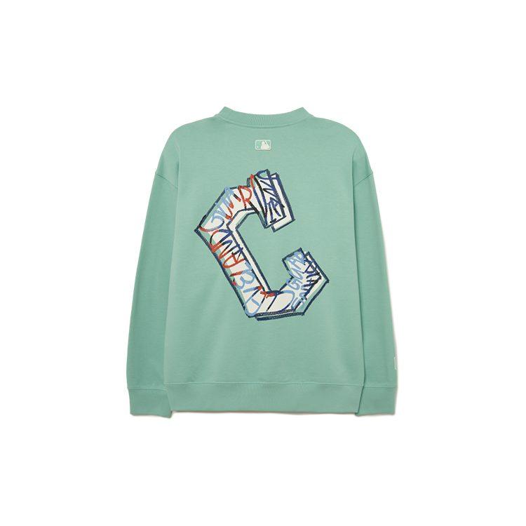 MLB Sweatshirts Unisex Light Mint Crew Neck Moderate Other 3AMTL2034-45MTL