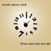 English Acrylic DIY Stereo Digital Clock Personality Fun Clock Wall Clock Wall Sticker Clock