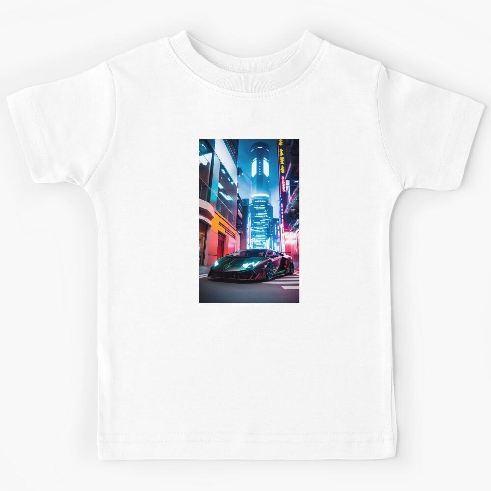 A.I INK | Futuristic Cyberpunk Lambo Kids T-Shirt 110