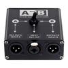 ABUO-1 In 2 Out XLR Audio Switcher XLR Audio Source Switcher For Microphone Sound Card Mixer 2 Male XLR 1 Female 6.5+XLR