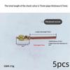 5Pcs 3.4Mpa Copper Air Conditioner Refrigeration Valves Durable HVAC Accessory for Residential Commercial Cooling System Repair