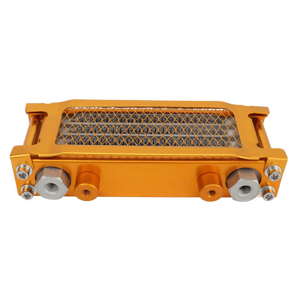 17PCS Motorcycle Oil Cooler Radiator Set Aluminum 4 Row Engine Oil Cooling Kit Replacement for Monkey 125cc‑140cc