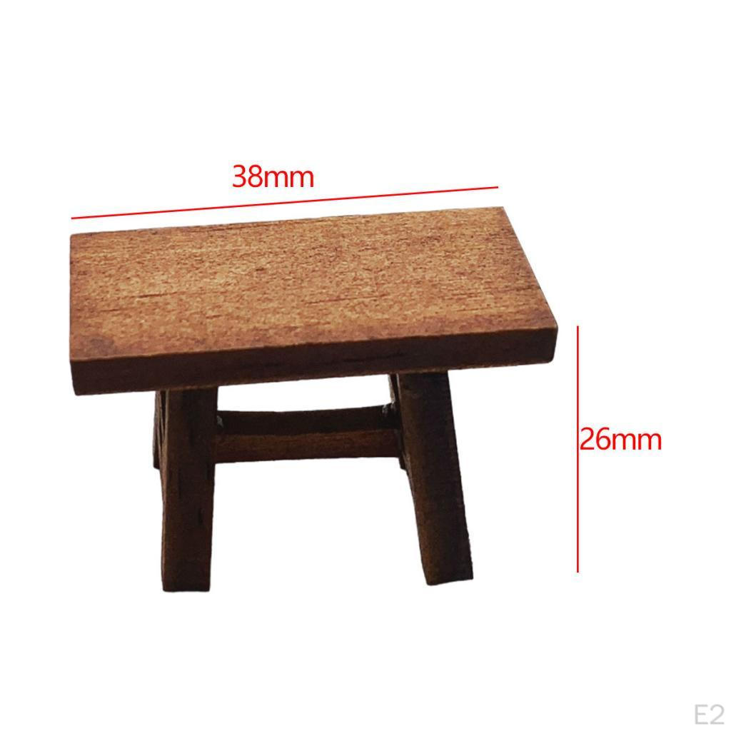 Simulation 1/12 1/6 Scale Miniature Model Bench Doll Accessories Decoration Life Scene Furniture
