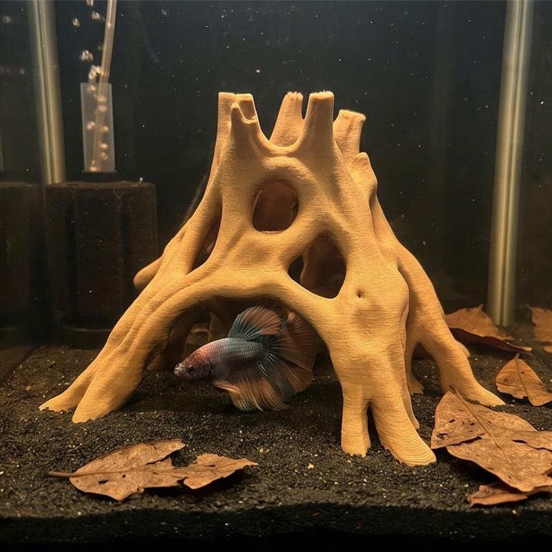 Aquarien Treibholz Dekoration Baumwurzel Verstecke für Fische und Garnelen Ruheplatz Laichplatz und Unterschlupf Natürliche Haltbarkeit