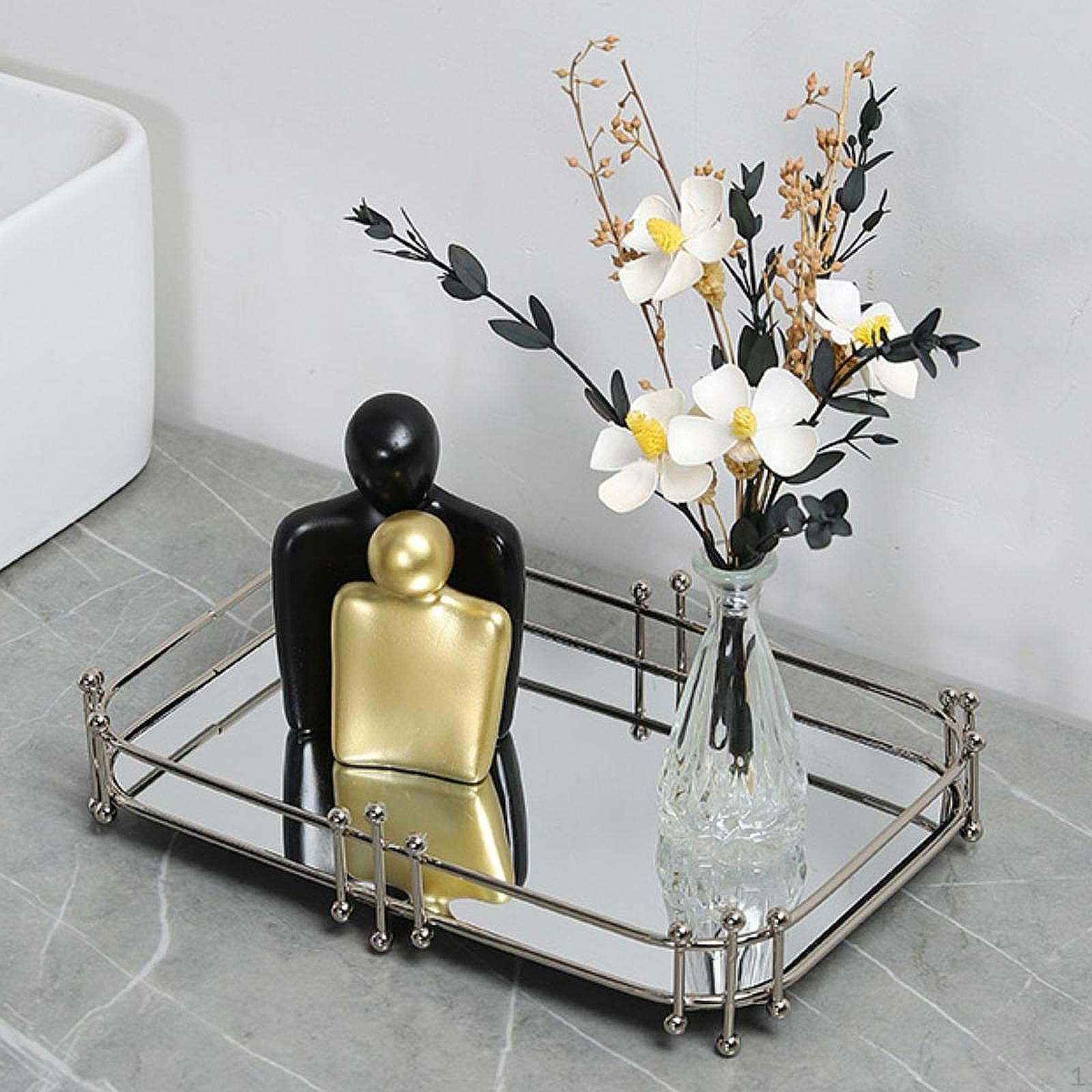 

Поднос-органайзер для духов, прямоугольный, с зеркалом, косметические принадлежности Argent