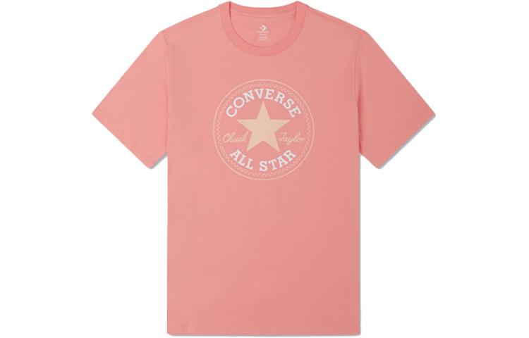 Converse T Shirts Unisex Pink Crew Neck Moderate Straight Fit 10025459-A12 XXS