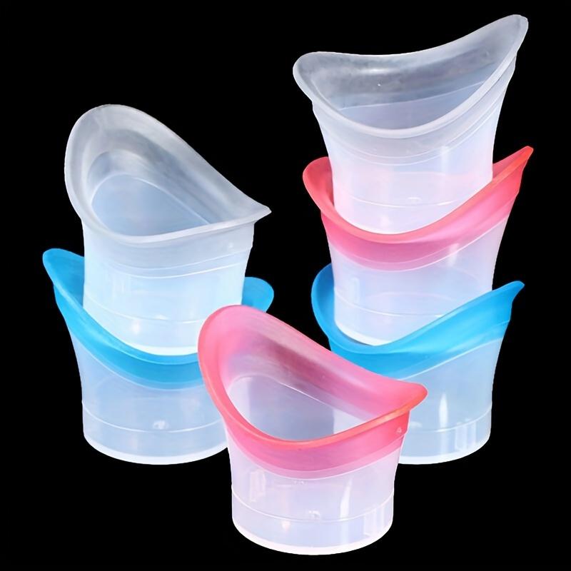 Silicone Eye Wash Cup with Scale Flexible Eye Rinse Bath for Adults Precision-Fitted, Reusable Easy-Clean Travel Eye Flushing Device 1pc