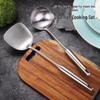 304 Stainless Steel Kitchen Utensil Set: Spatula, Ladle, Slotted Spoon, Stir-fry & Frying Spatulas.