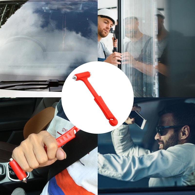 1PC Car Window Hammer 2-in-1 Window Punch Tool Car Essential For Men Glass BreakerSeatbelt Cutter Portable Car Accessories