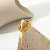 Yori Fashion Exquisite Metalltextur Verstellbarer Ring Minimalistischer Schmuck Bijoux Femme Neues Geschenk für Sie