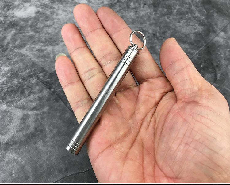 Waterproof Titanium Toothpick Holder with TC4 Alloy Toothpicks for Camping and Outdoor Use – Portable and Sealed Storage Jar