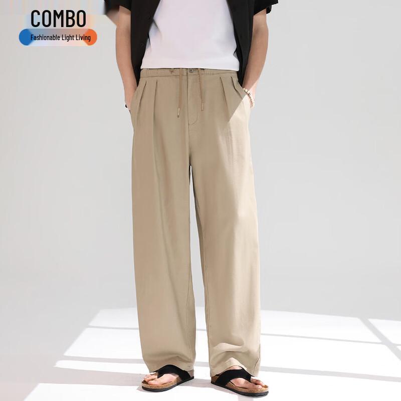 

Men s Lyocell Linen Blend Casual Pants 2XL