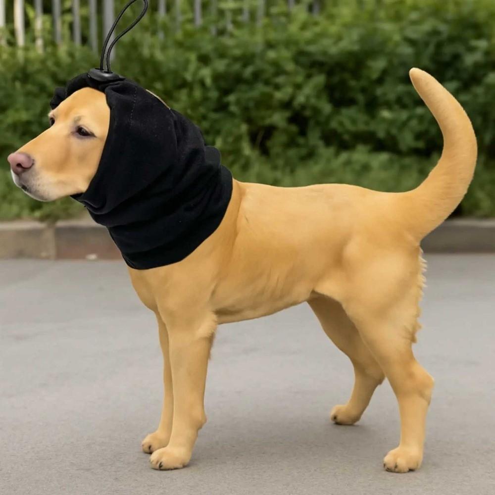 Elastische Hund-Beruhigungs-Ohrenschützer Geräuschdicht Verstellbar Hundepflege-Ohrenschützer Weich Warm Waschbar Haustier-Nackengamasche Wintersaison