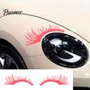Niet-beschadigende Auto Buitendecoratie 2 Paren Auto Koplamp Wimperstickers, Grappige Koplampstickers, Decoratieve Wimpers voor Koplampen Plakkerig