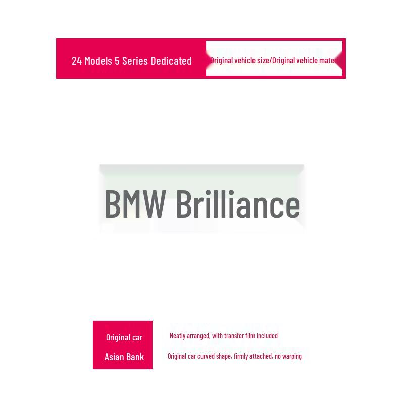 

Compatible with 2024 BMW 5 Series Rear Emblem: 530li, 525li, 520d, 530e.