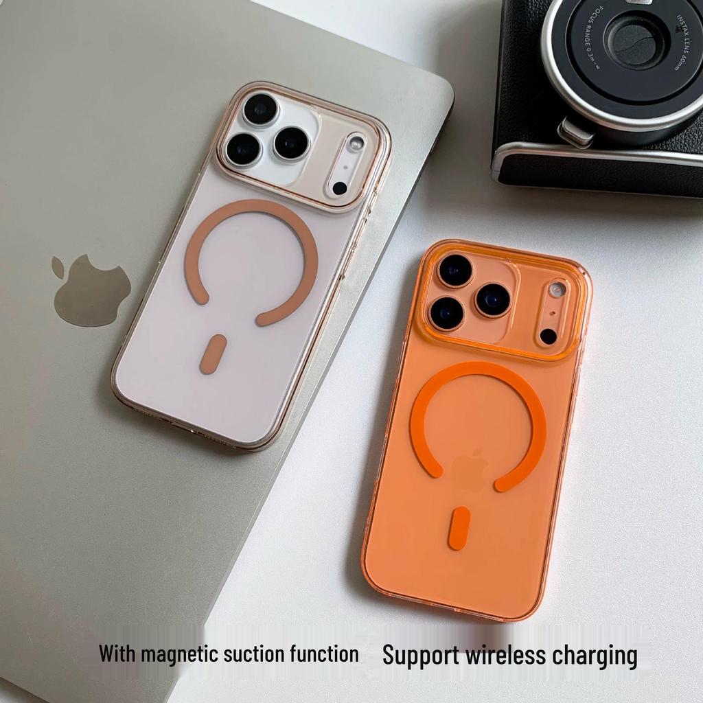 Ultradünne transparente magnetische Handyhülle für Apple 17 Pro Max & 17 Air, großes Kameraloch, langlebige Hartschale, kompatibel mit den Modellen 12/15/16