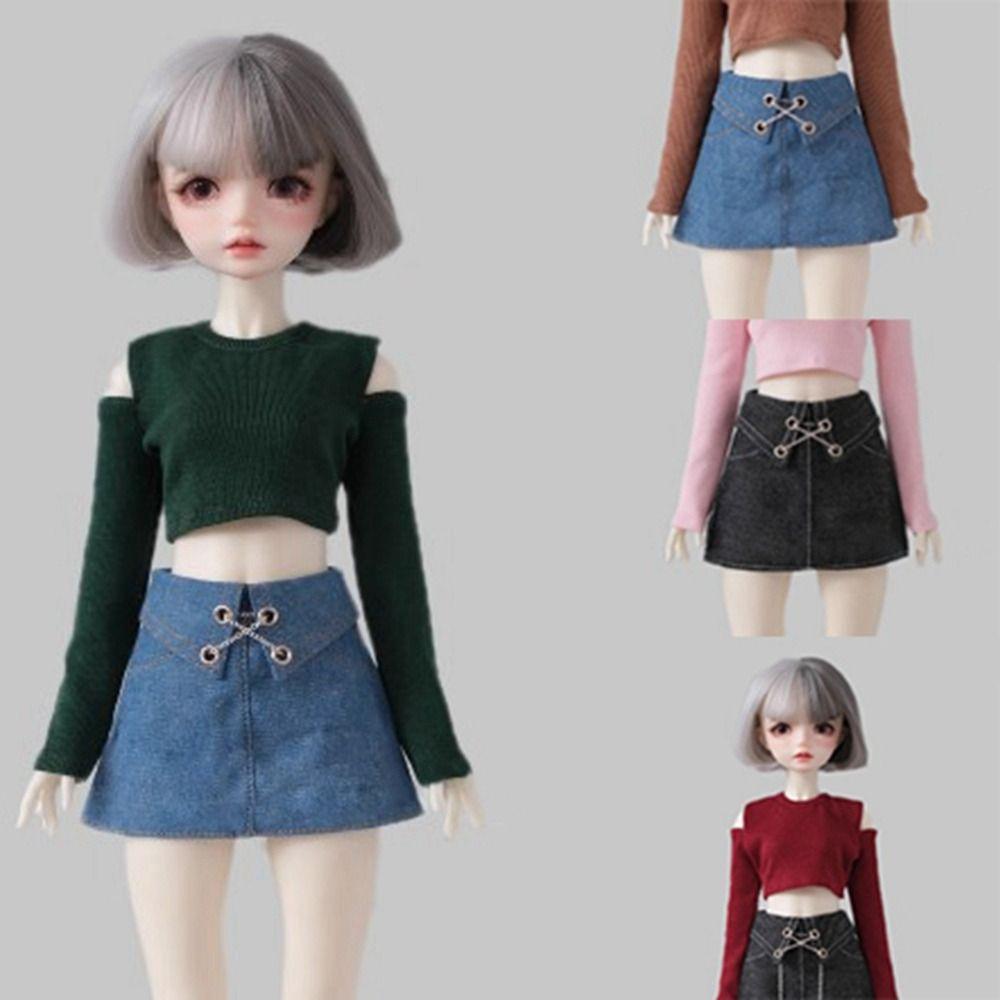 

Cute Doll Denim Skirt Fashion Princess Skirt Clothes for 1/6 BJD 30cm Dolls 5