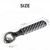 Carbon Fiber Car Keychain Ornaments Key Ring Accessories for Chevrolet Spark Captiva Cruze Malibu Sail Equinox Tracker AVEO Lova