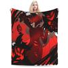 Cartoon Hazbins Hotels Alastors Blanket Flannel All Season  Portable Lightweight Throw Blankets for Bed Couch Bedspreads