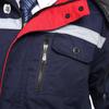 Men's Thickened Winter Work Jacket with Reflective Strips