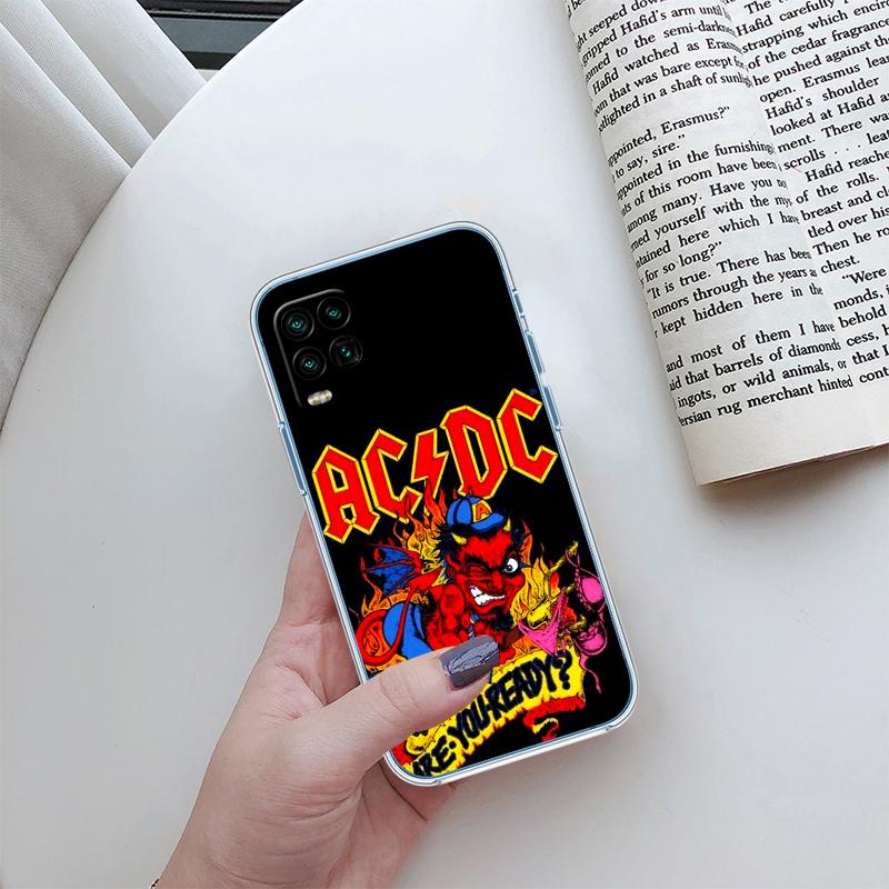A-acdc Transparent Phone Case for Motorola Moto E13 E15 E20 E22 E22I E22S E30 E32 E40 E7 E7I G Plus Power Play Stylus G22 G14