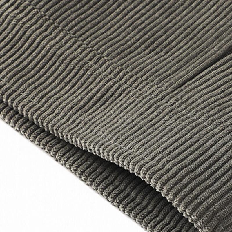 Mao Ren Men's Corduroy Lapel Loose Fit Casual Jacket