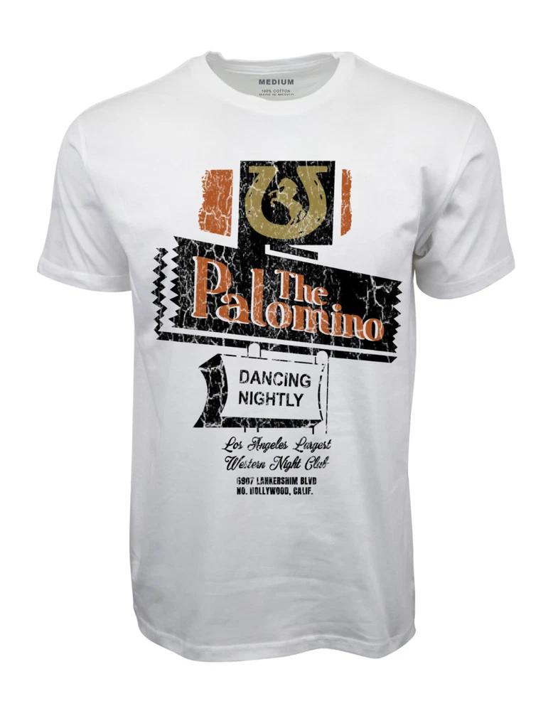 90s The Palomino Hollywood Vintage Wash Look Graphic White TShirt S