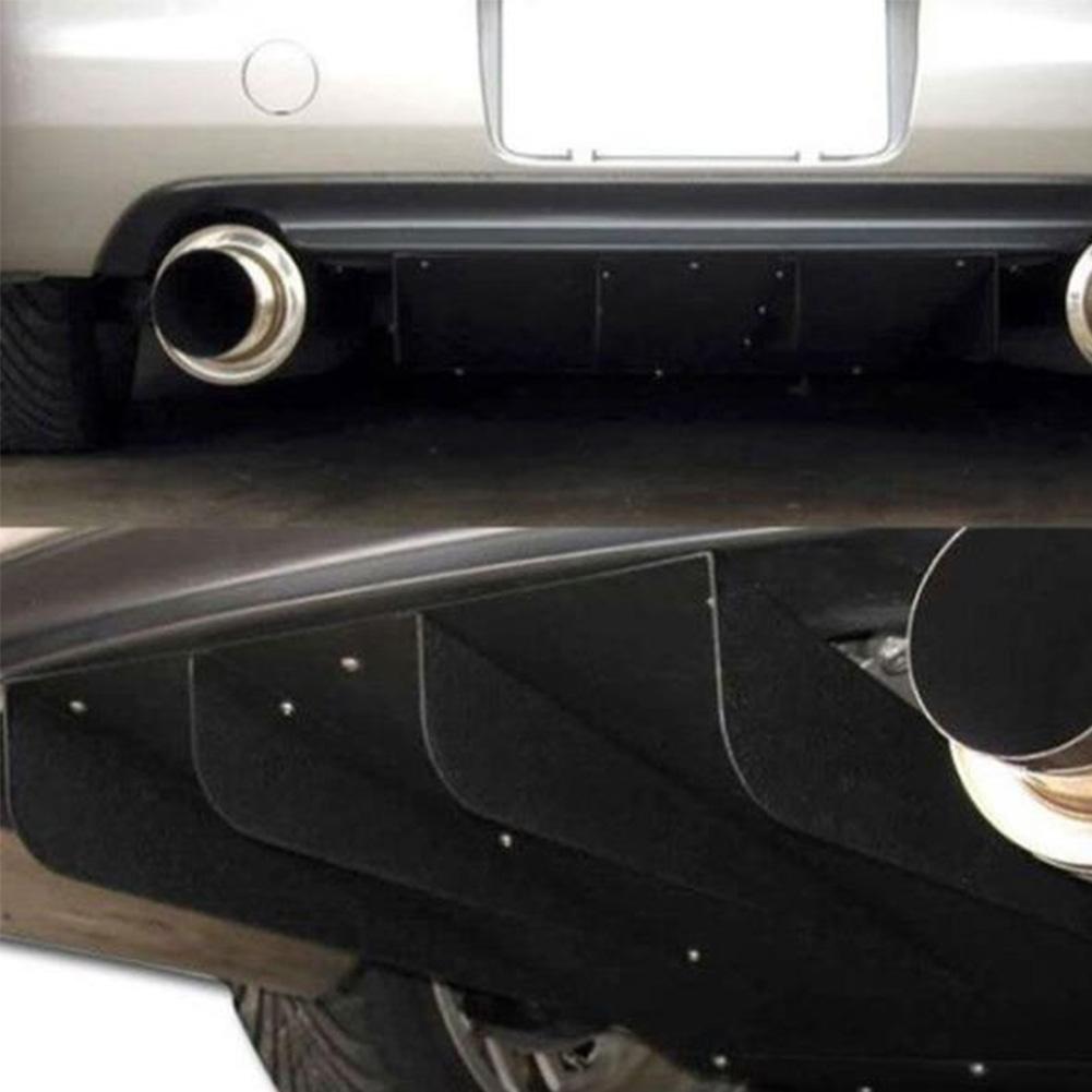 ABS Black Rear Rear Chassis Wing Spoiler Lip Diffuser Universal Car Modified Parts