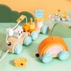 Montessori Toys Wooden Train Birthday Toy Wooden Trolley Baby Learning Toys Baby Educational Toys Number Of Wood Baby's Toys