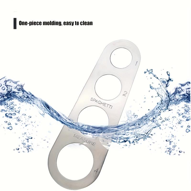 Stainless Steel 4-Hole Pasta Measuring Tool,Pasta Measuring Scale,Long Pasta,Wide Noodle Portion Control Tool,Kitchen Accessorie