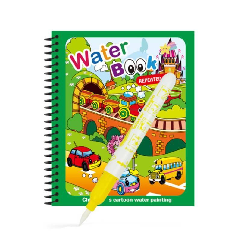 Colorful Reusable Water Painting Book For Kids With Fun Animal Designs For Creative Play