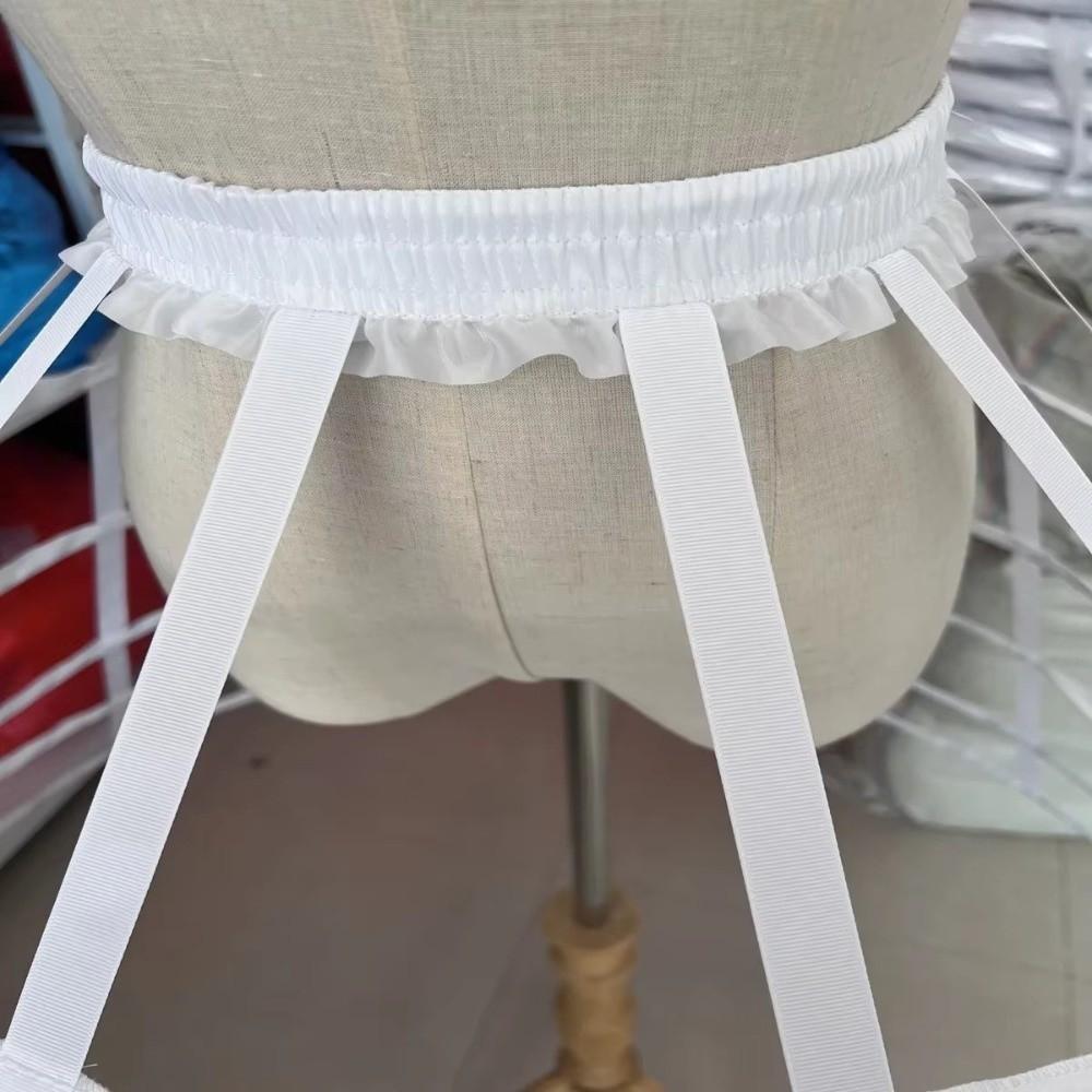 A-Linien-Käfig-Unterrock 5 Reifröcke Braut Hochzeitskleid Futter Lolita Krinoline Unter dem Kleid