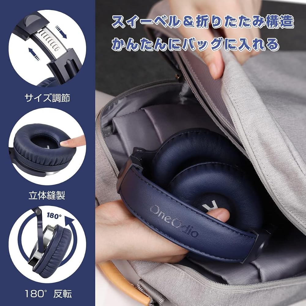OneOdio Monitor Headphones DJ Headphones Suitable for Studio Recording, Instrument Practice, Mixing, TV Viewing, Movie Watching, Gaming, Etc.