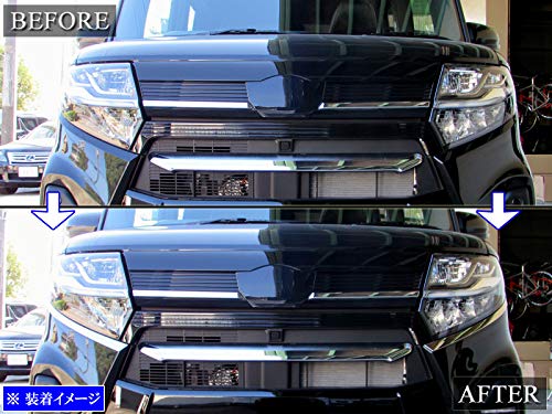 BRIGHTZ Ultra-Mirror Stainless Steel Plated Headlight Eyeliner (2-Piece Set) for the Tanto Custom LA650S/LA660S (HEAD-ETC-047) - Fits LA650, LA660, A6