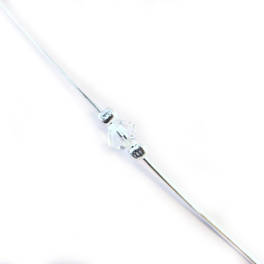 Les Trésors De Lily [G1787] - Collier Argent 'Linda' blanc