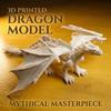 3D Printed Dragon Joint Movable Model Ornament - Colorable Boys' Toy Figurine For Children'S Gift