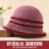 Winter Mother Hat Female Elderly Grandmother Plush Wool Hat Rabbit Fur Middle Elderly Warm Thickened Knitted Cotton Hat