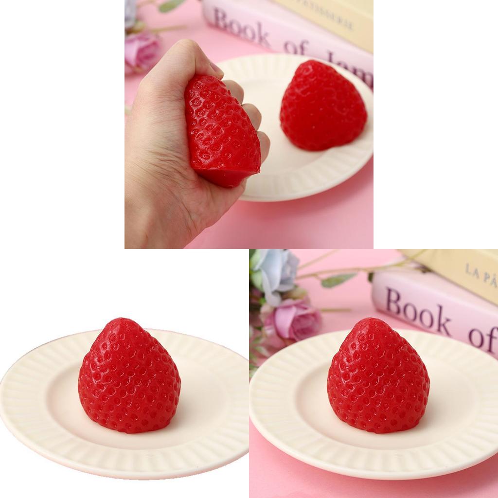 Strawberry Tpr Stress Relief Toy With Soft Silicone Feel For Kids And Adults