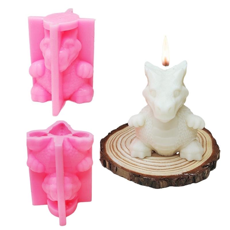 High Temperature Resistant Silicone Dinosaur Scented Candle Mold Perfect For Crafting Unique Scented Candle
