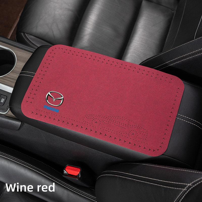 Leather Car Armrest Mat Universal Interior Auto Armrests Storage Box Mats for Mazda 3 bk bl 323 Axela Atenza CX-3 CX-4 CX5 CX-7 FF1