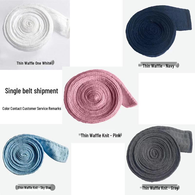 Unisex Waffle Weave Bathrobe: Lightweight, Water-Absorbent Yukata-Style Nightgown for Spring, Summer, and Autumn