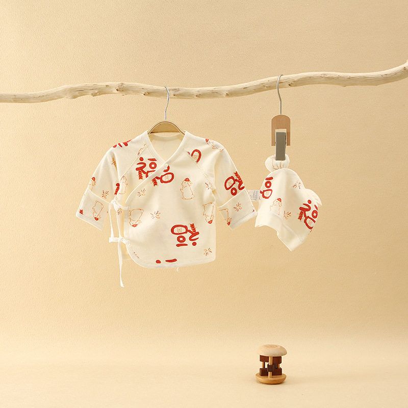 

For Many Newborns, Pure Cotton Rabbit-Themed Baby Clothes, Unisex Half-Back Romper, Onesie, Jumpsuit, and Crawling Suit Half-Back Shirt Without Hood 52