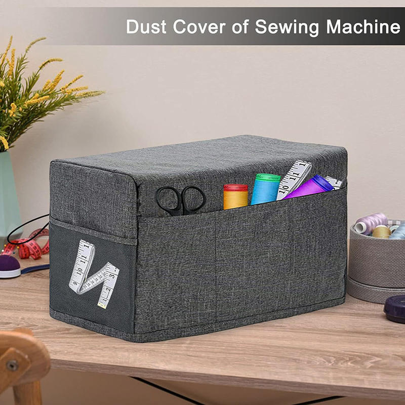 Universal Sewing Machine Cover With Storage Pocket And Side Handles Protective Dust Covers For Most Standard Sew Machines